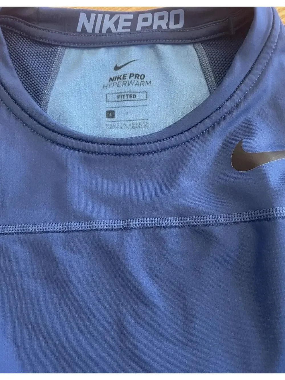 Nike Pro Hyperwarm Long‎ Sleeve Fitted Shirt Men’s Size Large